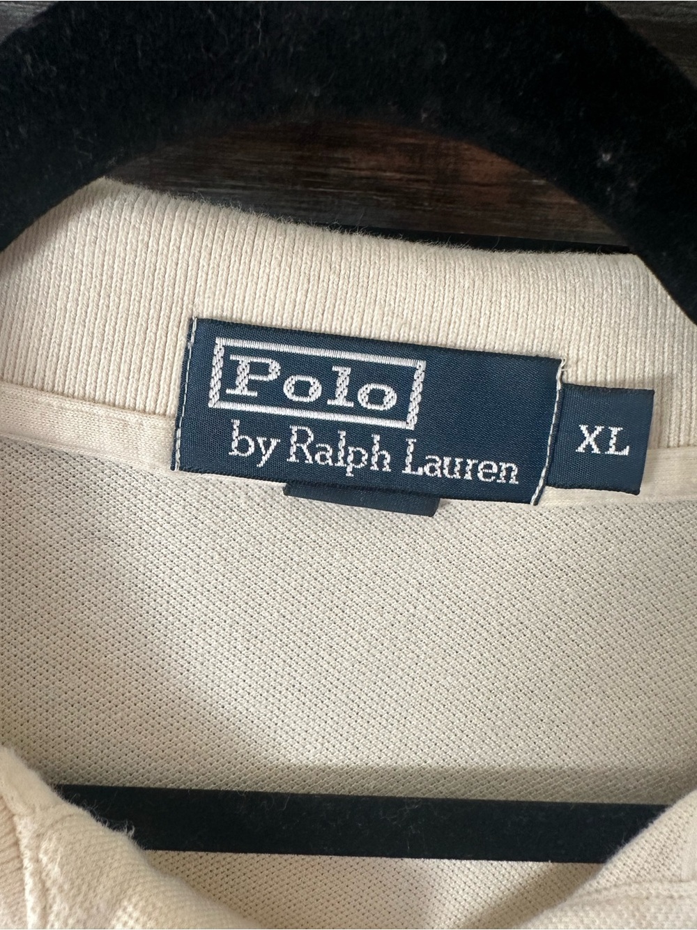 Vintage Ralph Lauren Men’s Cream Polo - Picture 2 of 10